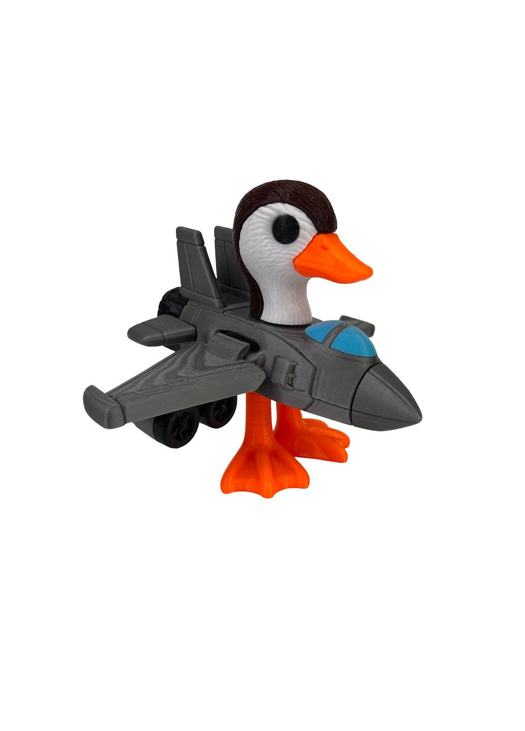 Іграшка Bombardino Gusini Бомбардіні Гусіні з серії Italian Brainrot сірий 12 см (PIG10026) DrukHouse3D (352166147)