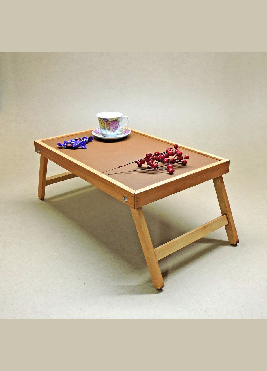 Столик-поднос для завтрака из дерева Мериленд шафран (СТП-000206) No Brand (327869627)