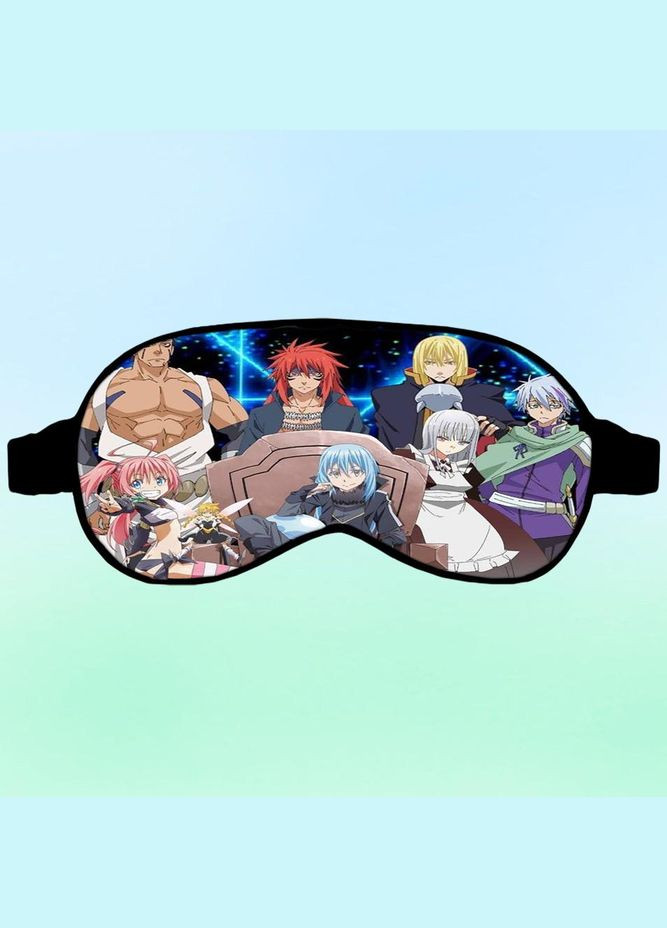 Маска для сна Аниме О моем перерождении в слизь #0013 черная No Brand (315046490)