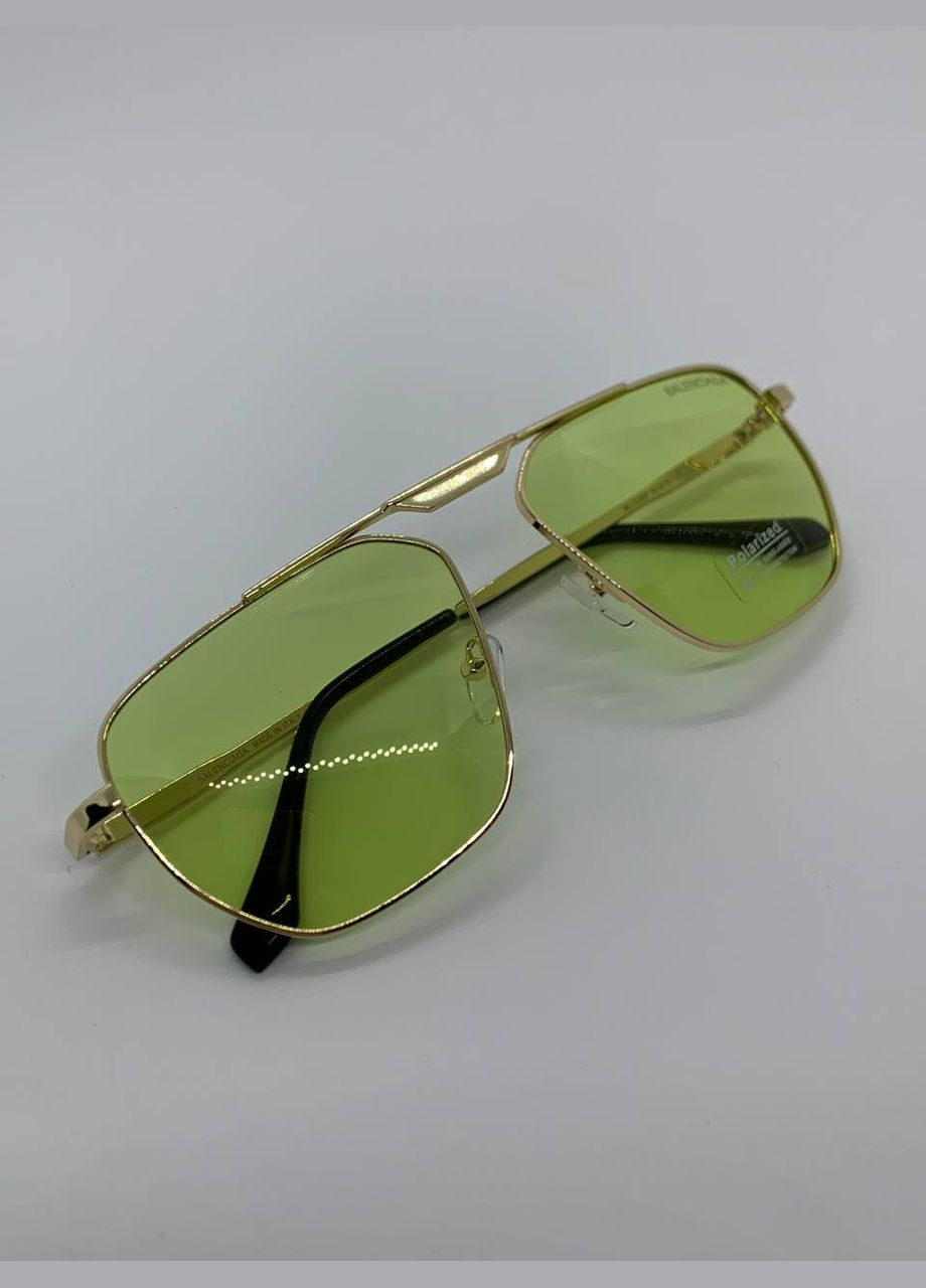 Сонцезахисні окуляри унісекс BALENCIAGA з поляризацією, UV-захистом та фотохромною лінзою-хамелеон, окуляри в золотій оправі No Brand (341527338)