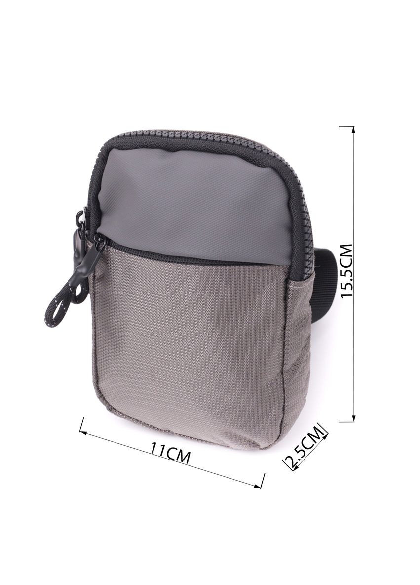 Удобная слинг сумка для путешествий с карманами и регулируемым ремнем серый (sku_22869) No Brand (328922766)