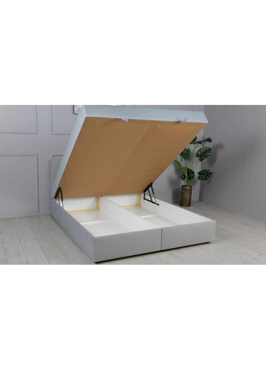 Ліжко 1,6 Амелі з підйомним механізмом та матрацом тк.кат. 2 світло-сіре Welovemebel (369474969)