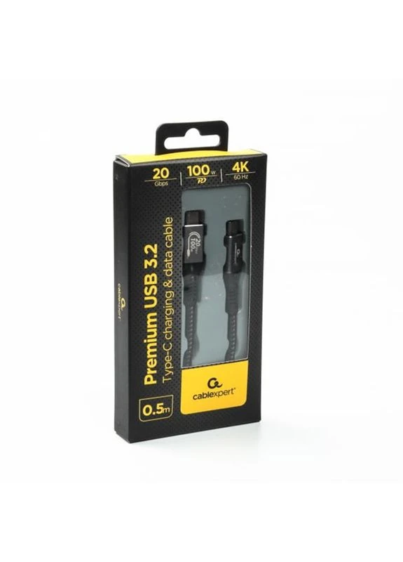 Кабель USB Type-C - USB Type-C (M/М), 100 Вт, 0.5 м, (CCBP-USB3-CMCM100-0.5M) Cablexpert (391175101)