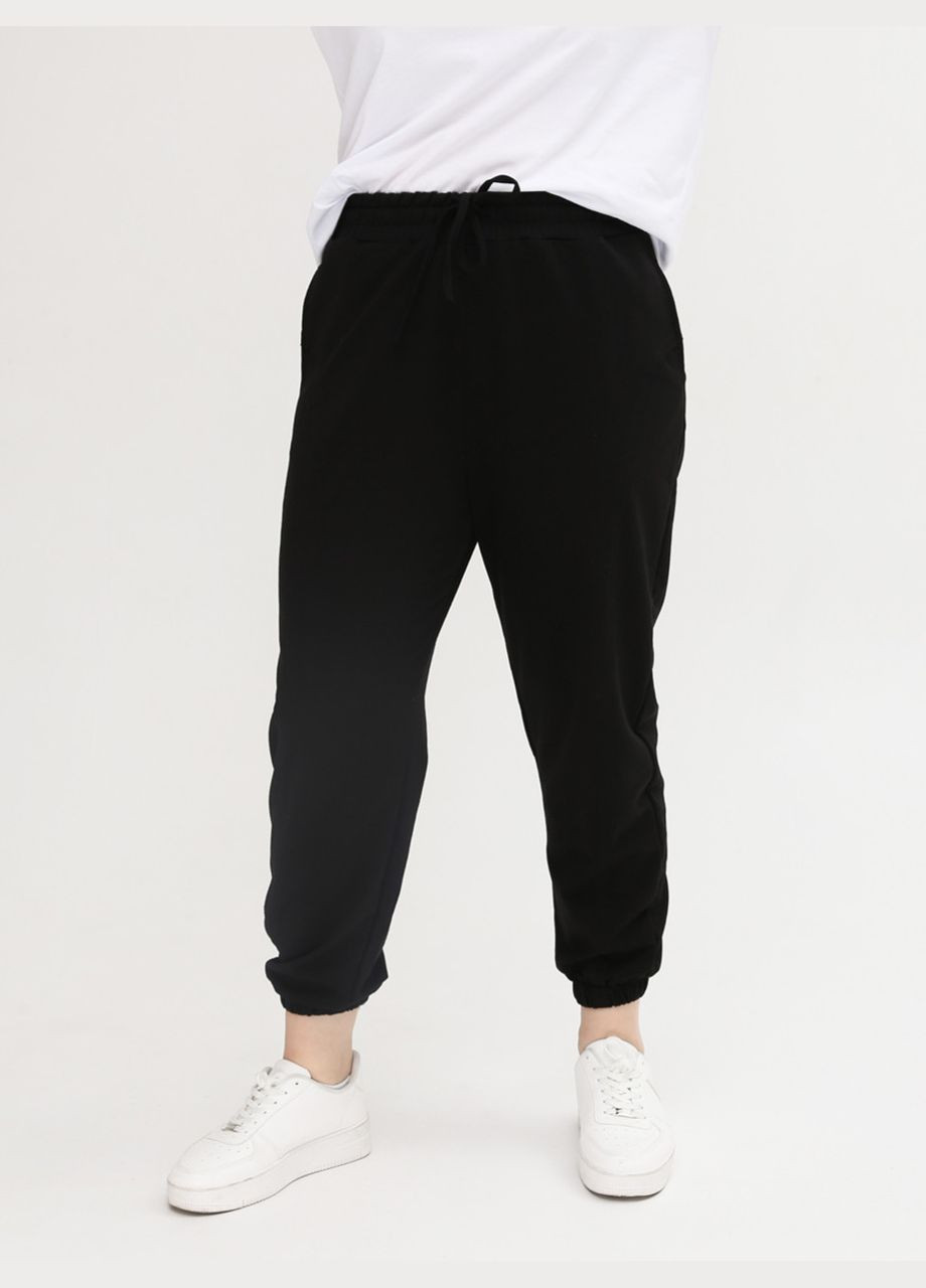 Спортивные брюки женские черные джоггеры тонкие MDG джогер (294755944)