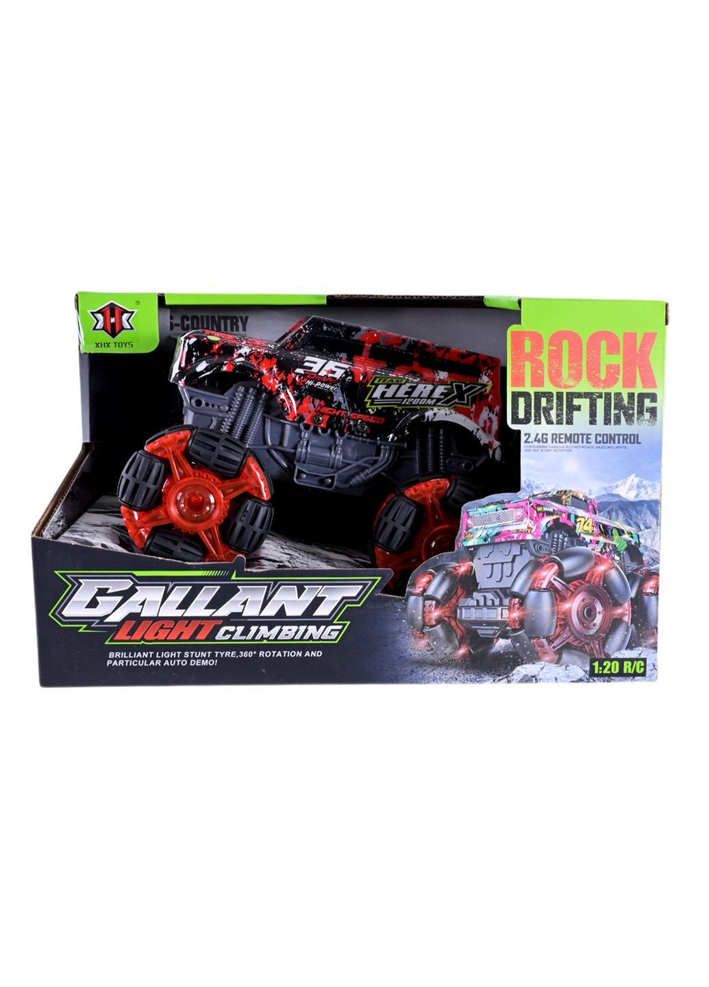 Радіоуправляємий позашляховик іграшка зі світлом, акумуляторний, в асортименті - No Brand 000-033 (371927745)