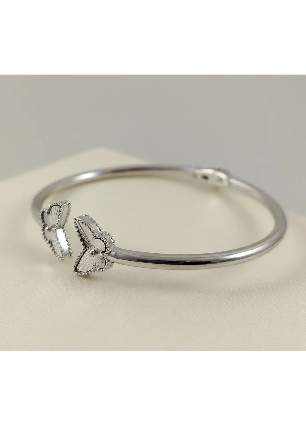 Браслет золотий жорсткий незамкнуте кільце без вставок "Метелики" 1-баб Shatlen Браслет (362376024)