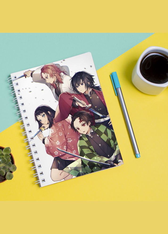 Скетчбук (Sketchbook) з принтом "Demon Slayer-Клинок, що розсікає демонів 7" Кавун блокнот для малювання (316132739)