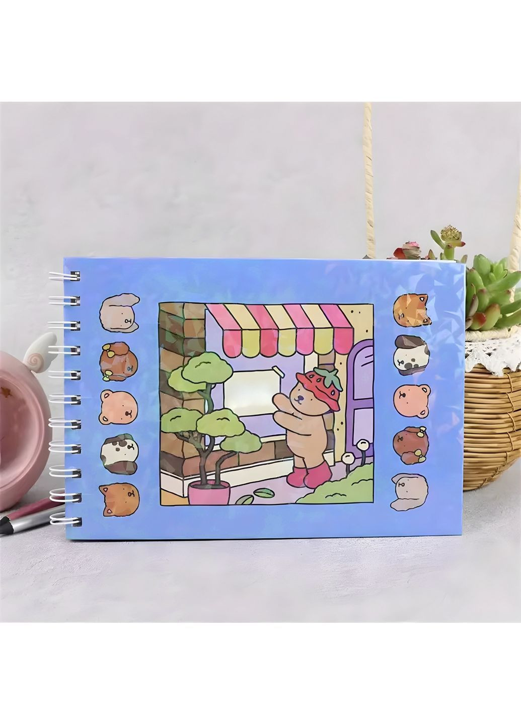 Раскраска антистресс, раскраска с мишкой, антистресс альбом для рисования 21х15 см 1 шт Без бренда (0043) No Brand (363820058)