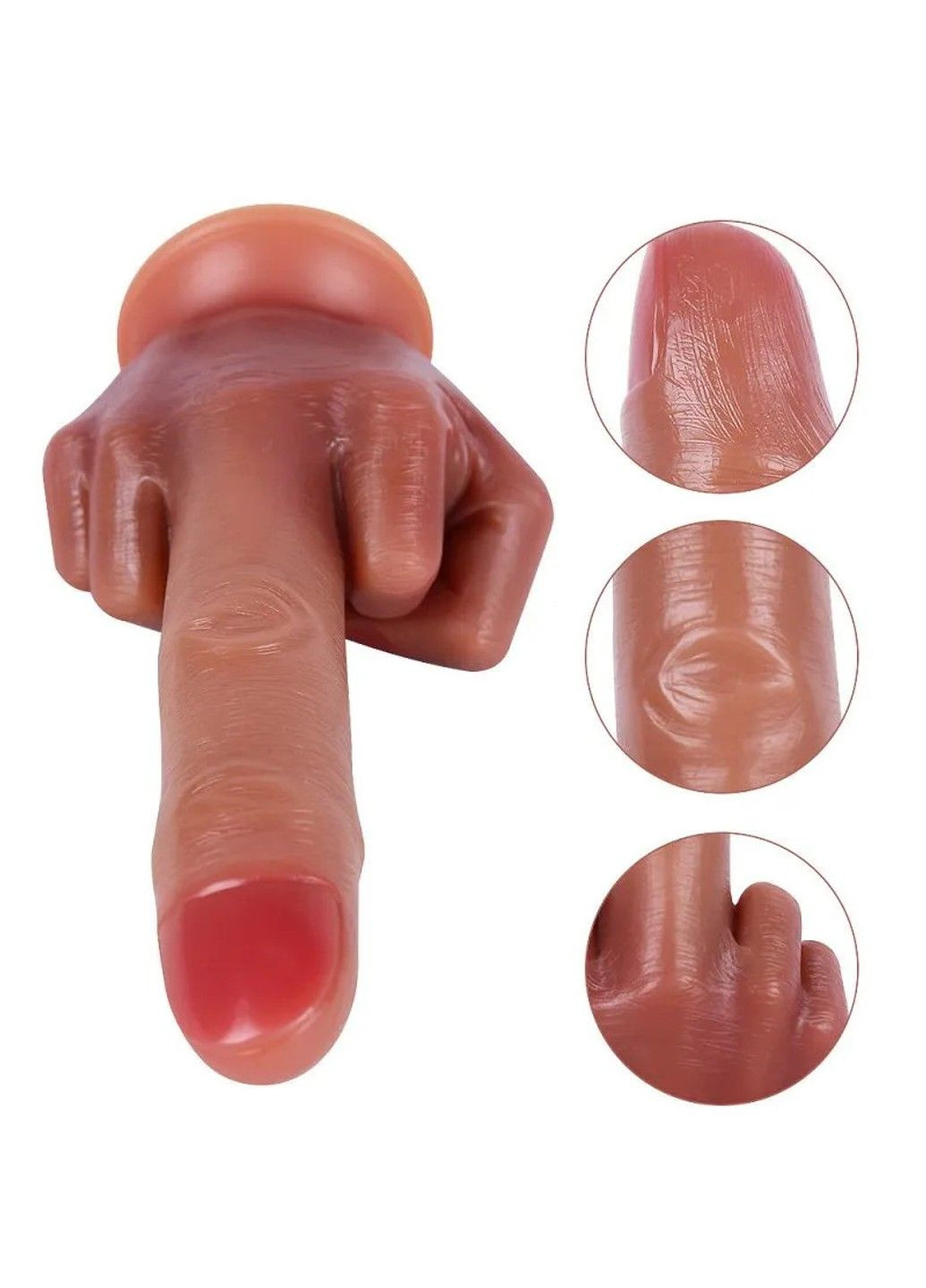 Великий фалоімітатор для фістингу Dildo Middle Finger 210*37 mm We Love (323222562)