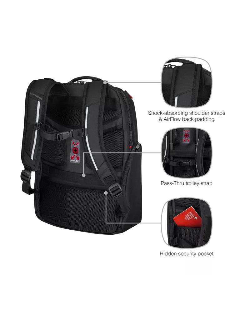 Рюкзак для ноутбука 17" New Icons, Meteor, Black (653188) Wenger (377469917)