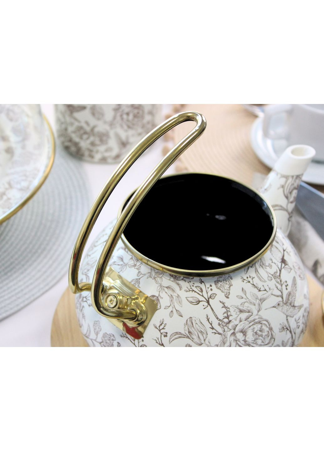 Чайник емальованний "BIRD" з кришкою, 2,2 л Elmani (360403666)