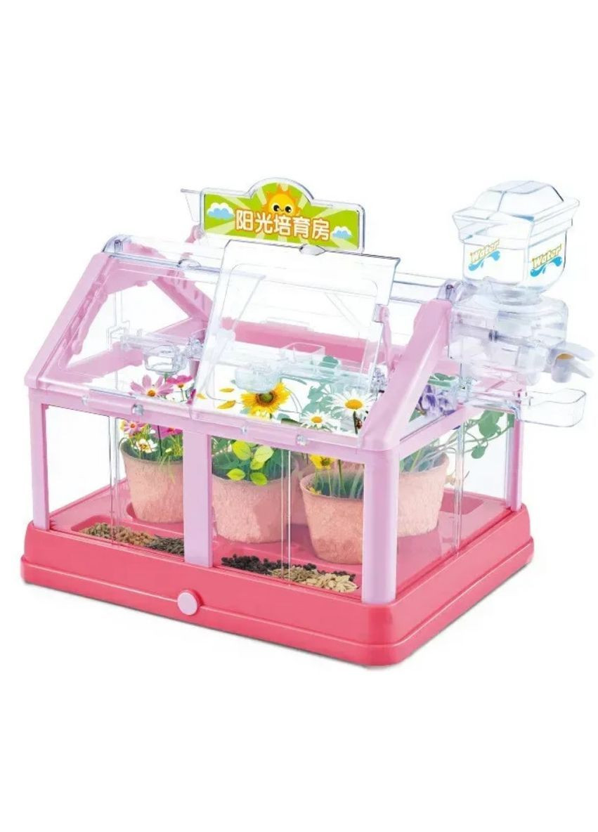 Набір для вирощування мікрозелені та рослин для дітей Теплиця на підвіконні (2104618886) No Brand (370984717)