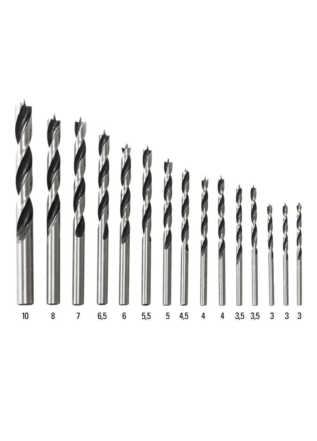 Набор сверл по дереву 15 pieces Wood Drill Set (6200001101) Trotec (390183460)