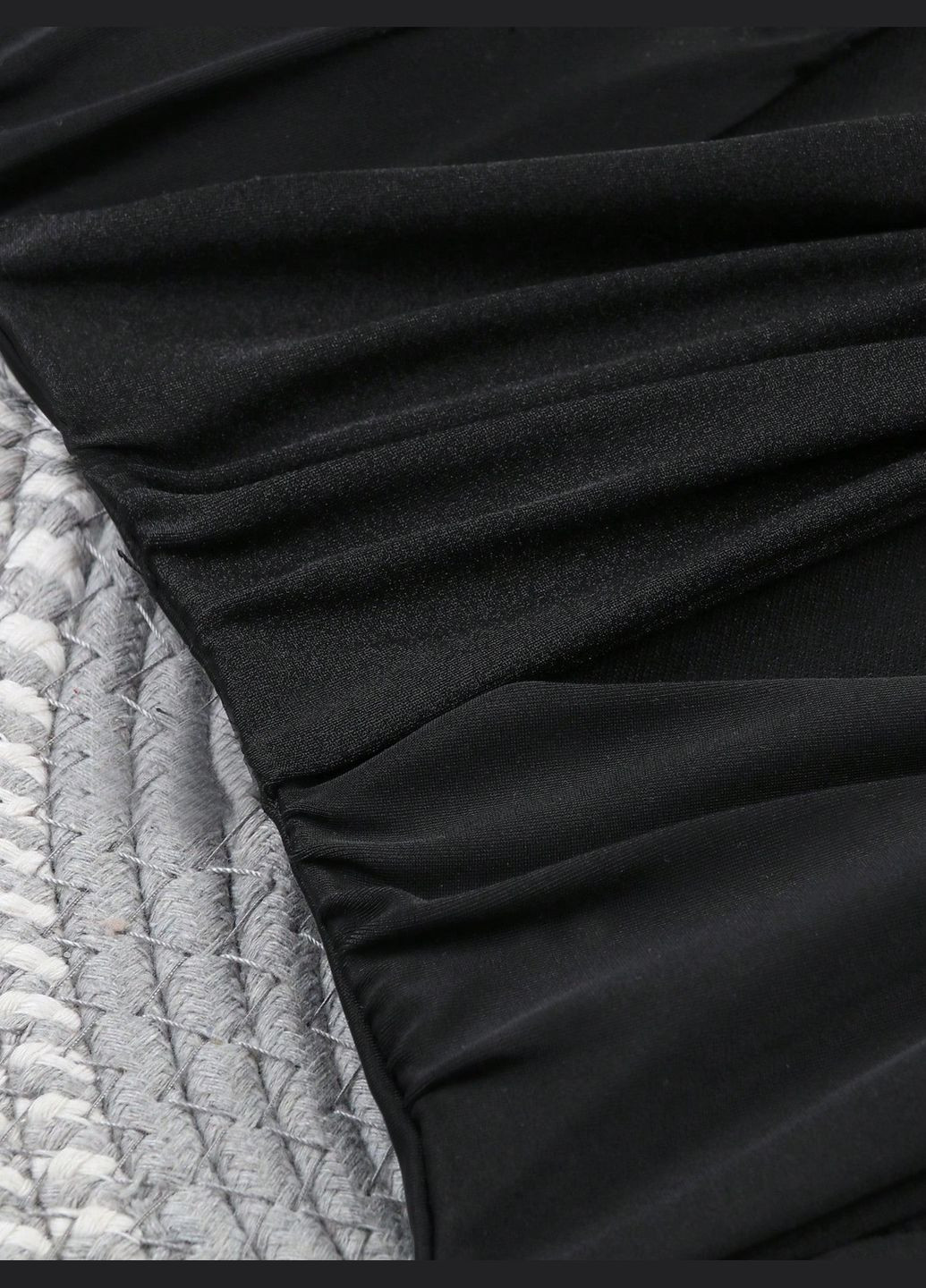 Чорний літній купальник суцільний суцільний SHEIN