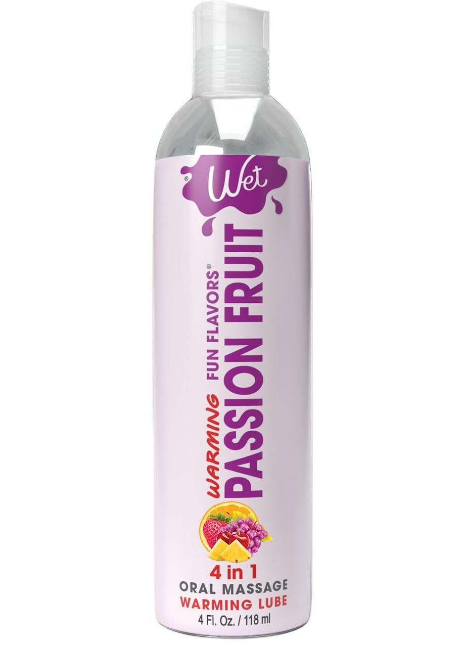 Зігріваючий лубрикант на водній основі Warming Passion Fruit 4 в 1, без цукру (118 мл) Wet (303903267)