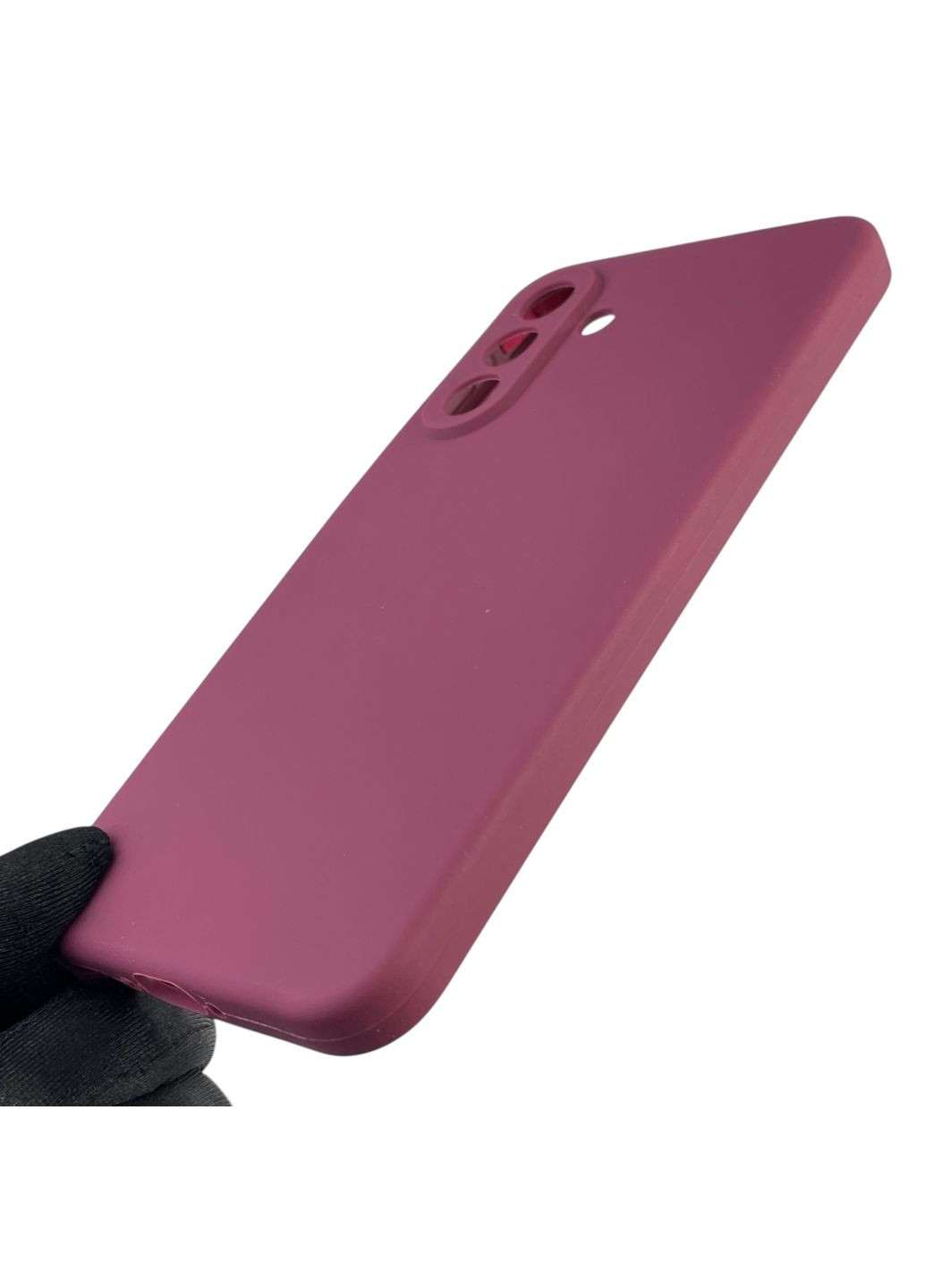 Чохол для Galaxy A56 (SM-A566B) силіконовий з мікрофіброю нековзний на самсунг а56 бордовий Samsung (366388377)