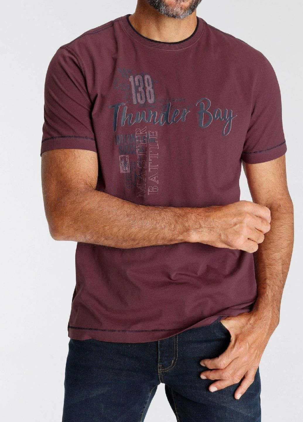 Бордовая футболка Man's World