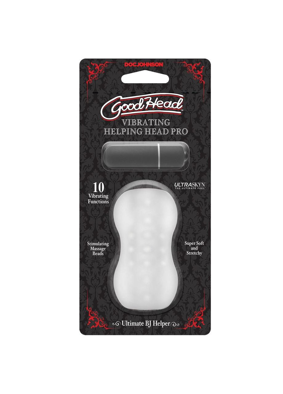 Мастурбатор з віброкулею GoodHead – Vibrating Helping Head Pro – Frost Doc Johnson (371388856)
