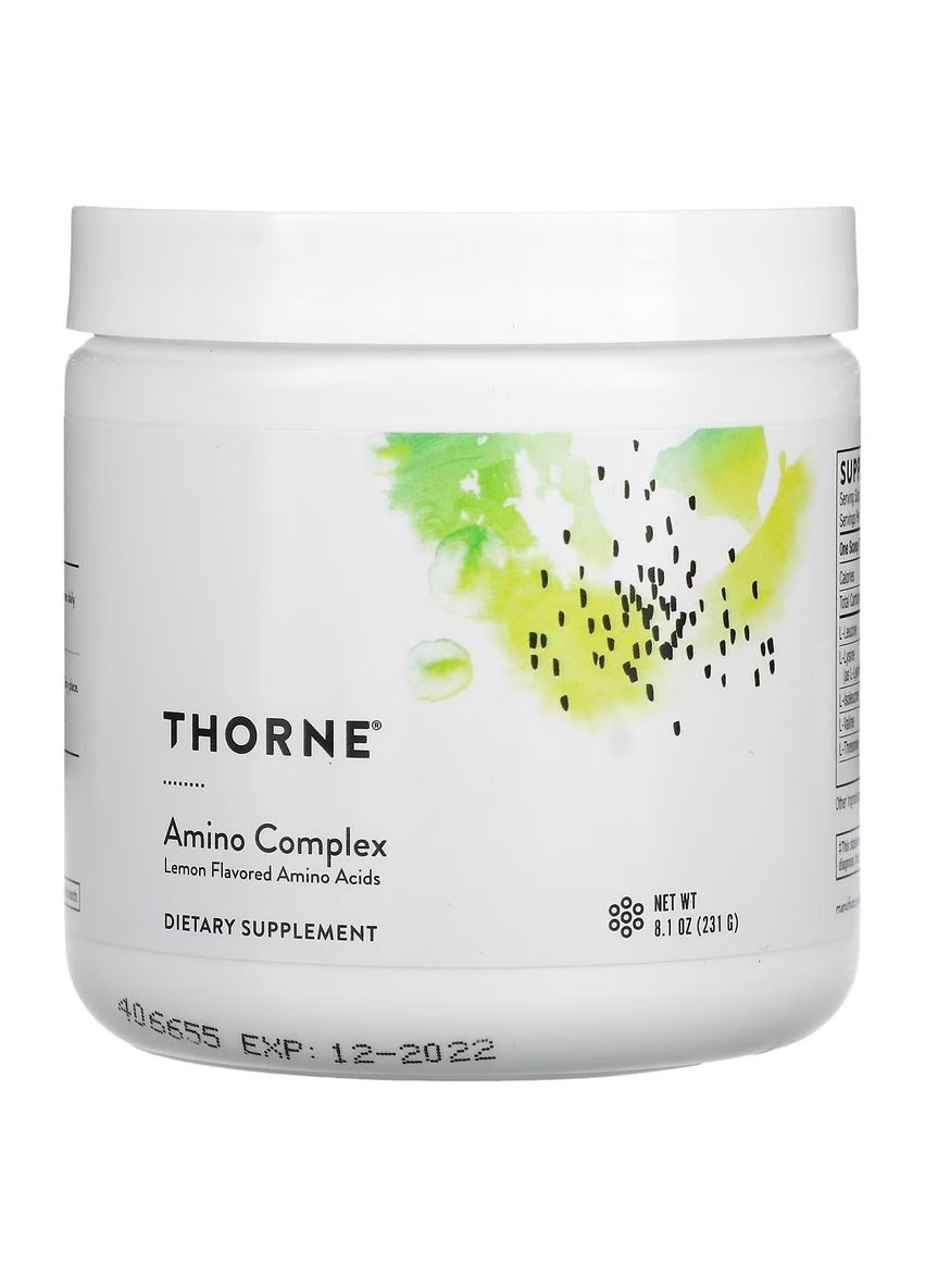 Комплекс аминокислот, вкус лимона, Amino Complex, 231 г Thorne Research (322741153)