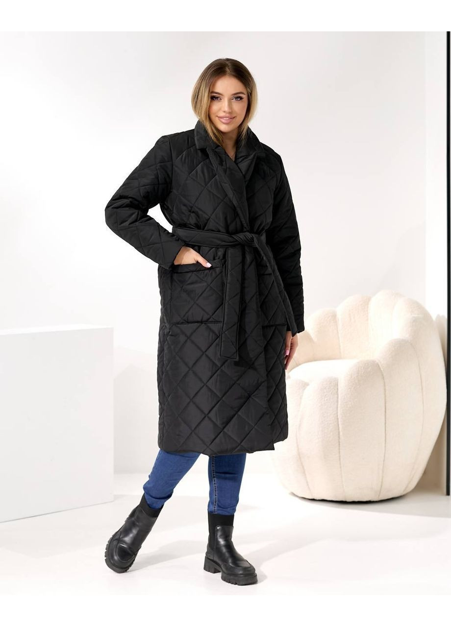 Чорне демісезонне Пальто жіноче No Brand