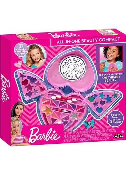 Набір дитячої косметики Barbie All in One Beauty Compact (34067CRA) Cra-Z-Art (323017638)
