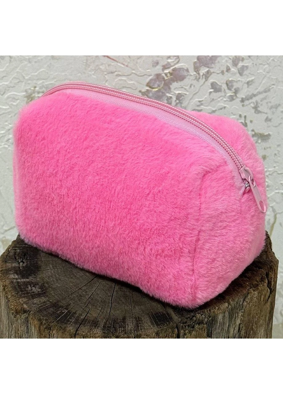Косметичка плюшева Plush (Малинова) YRE (377004381)