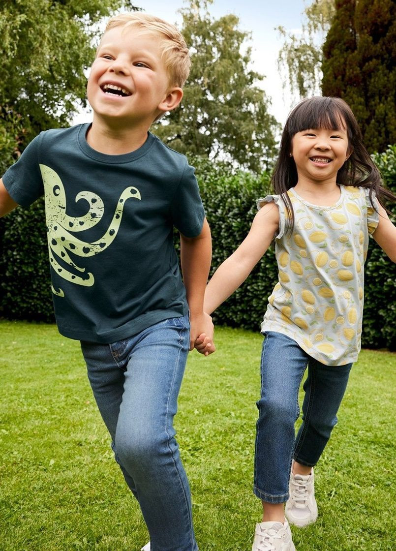 Комбинированная демисезонная футболка 2шт Lupilu