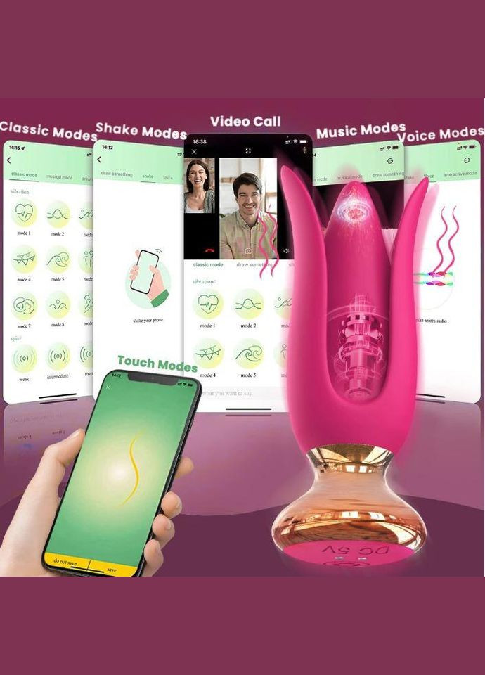 Анальна пробочка 10 режимів вібрації, з керуванням від смартфона No Brand (339865050)