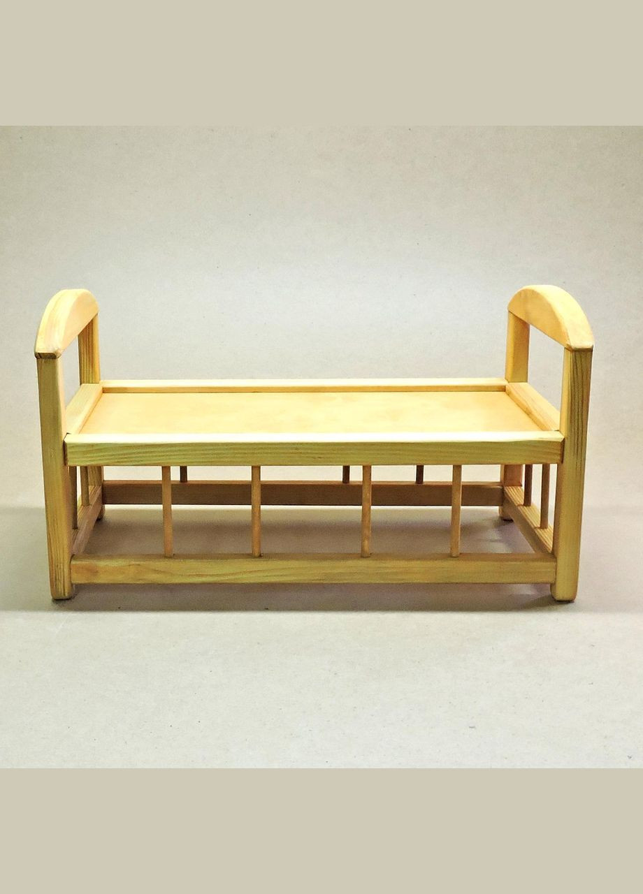 Ліжко для ляльок з дерева Тіана каррі (КРТ-000502) No Brand (328605922)