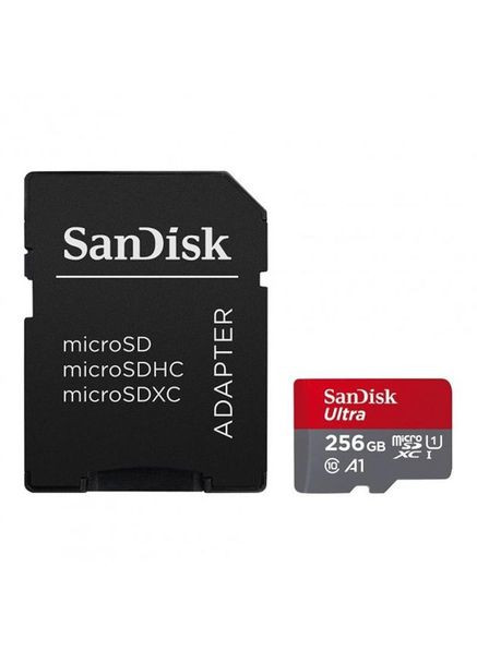 Карточка памяти MicroSDXC 256 GB Ultra UHS1 Class 10+ SD adapter SanDisk (303876258)