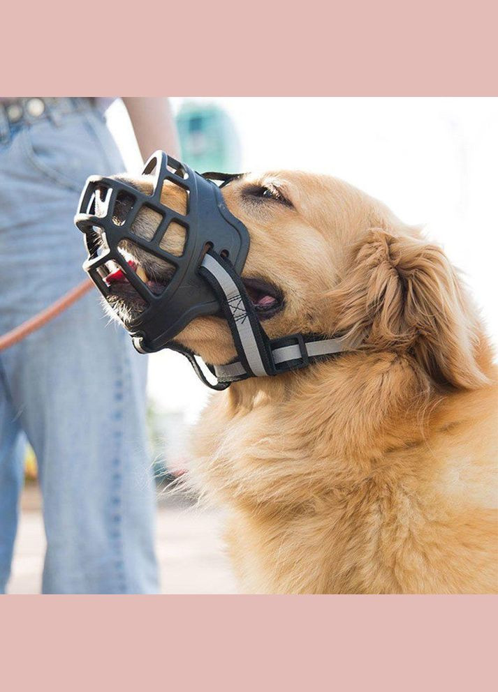 Намордник для собак, силіконовий з рефлективом № 5 Maychan (299915469)