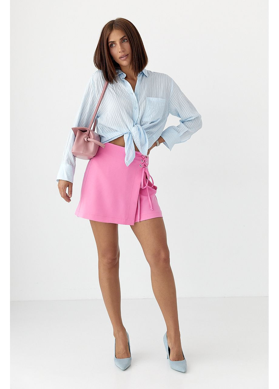 Голубой классическая рубашка Lurex