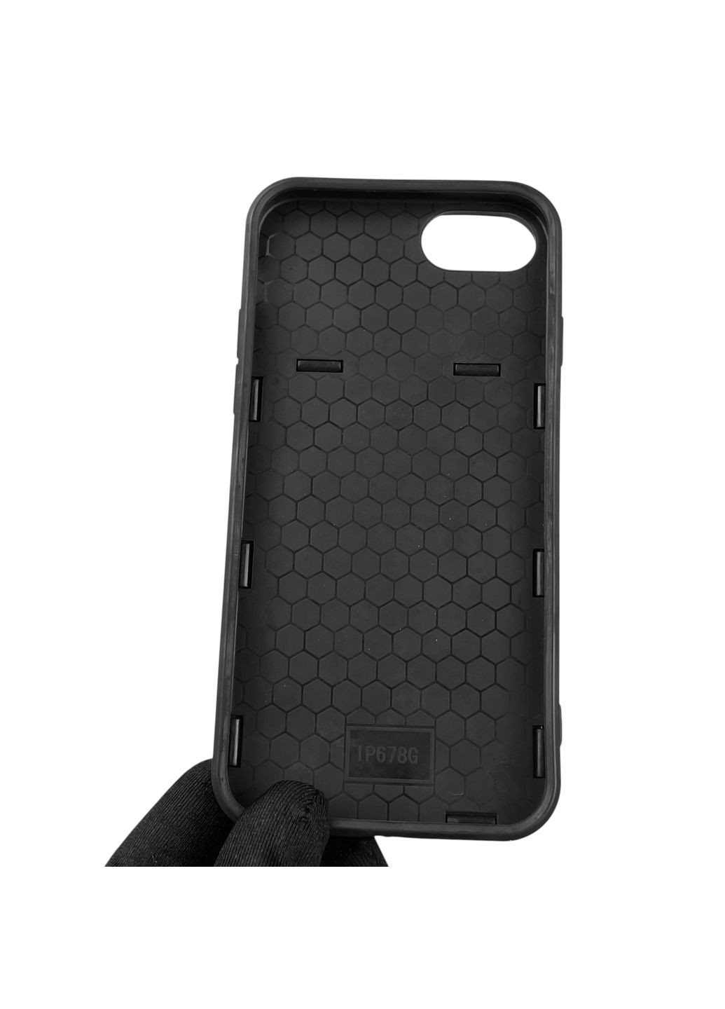 Чехол для iPhone 8 бронированный с кольцом со шторкой на айфон 8 чёрный rg1 Apple (366229644)