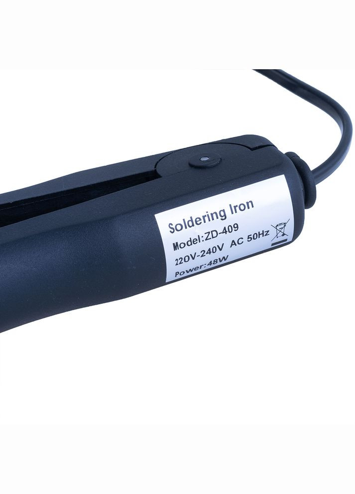 Паяльник - термопінцет Zhongdi ZD-409, 48W 220V з двома жалами, інструмент для демонтажу і пайки China (325877823)