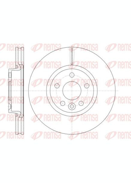 Диск тормозной FORD GALAXY, MONDEO передн., вент. (пр-во) 61019.10 Remsa (366112767)