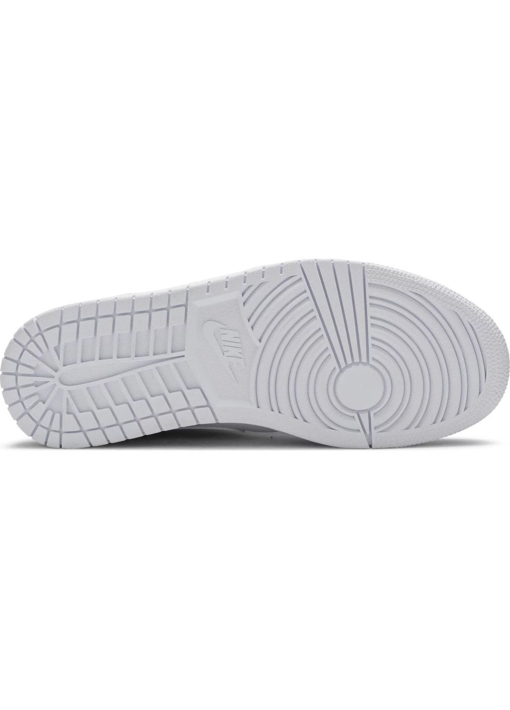 Черные всесезонные кроссовки air jordan 1 mid triple white - 554724-126 Nike