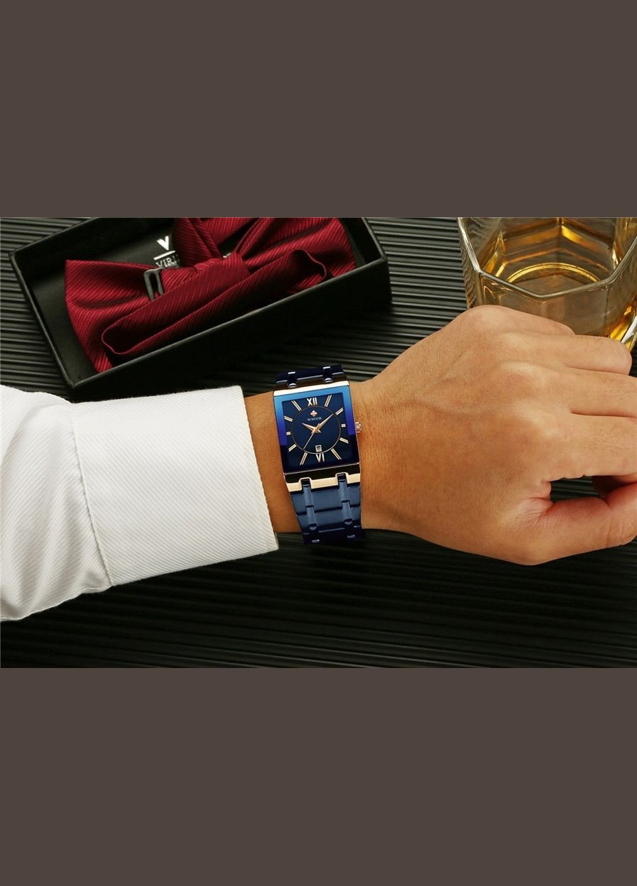 Часы мужские наручные кварцевые черные WR 8858-Black 2 (325478511)