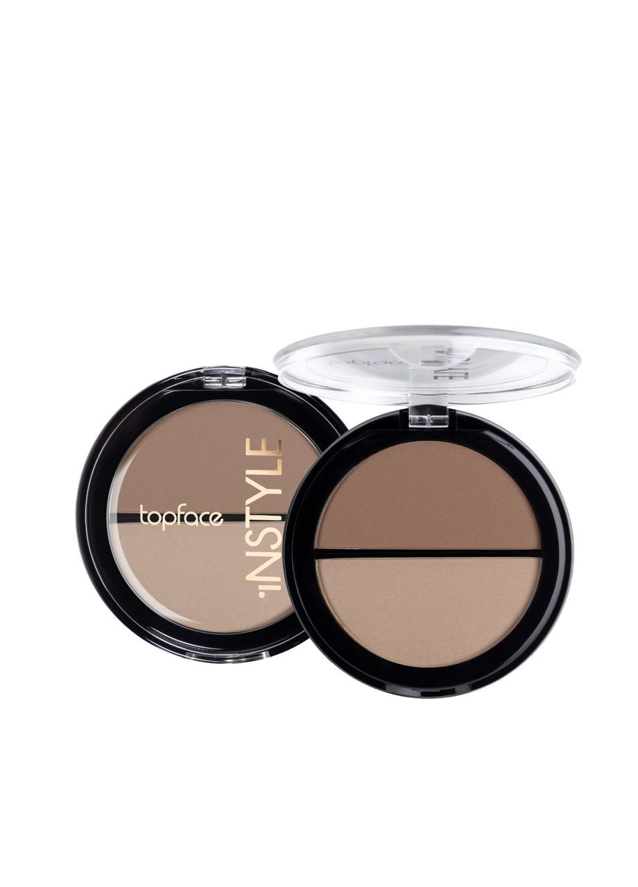 Бронзатор и хайлайтер для лица Instyle PT262 №03 Розово-бежевый Жемчужный TopFace (331346342)
