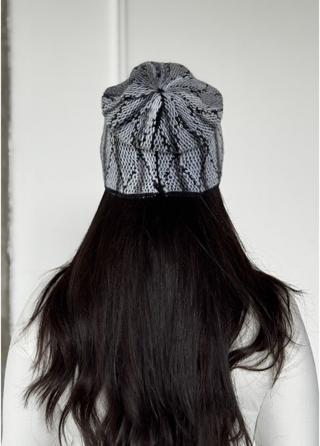 Жіночий комплект шапка і баф із об'ємною в'язкою InFashion Комплект шапка і баф (366030228)