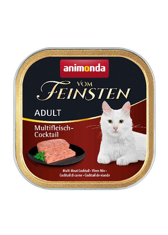 Вологий корм для кішок Vom Feinsten Adult Multi Meat Cocktail 100г, мультим'ясний коктейль Animonda (292114996)