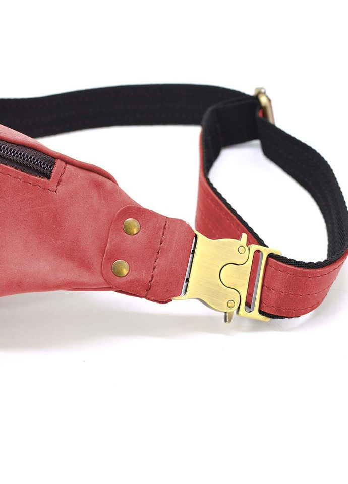 Кожаная сумка бананка лошадиная кожа красная RR455-3md TARWA (298684283)