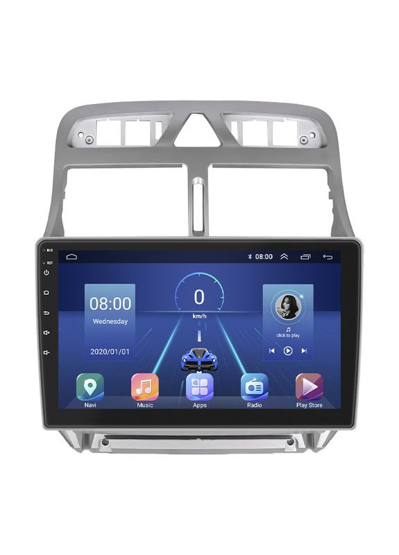 Штатна магнітола для Peugeot 307 I Рестайлінг 2005-2008 екран 9" 4/32Gb/ 4G/ Wi-Fi/CarPlay Premiu 23шт Lesko (336197704)