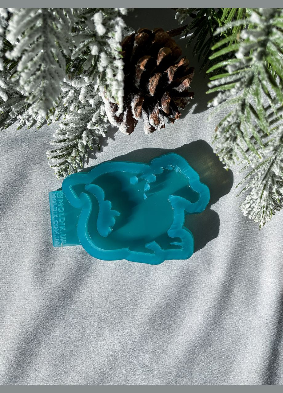 Молд Дракоша для новорічних іграшок на ялинку силіконова форма для епоксидної смоли No Brand (370566466)