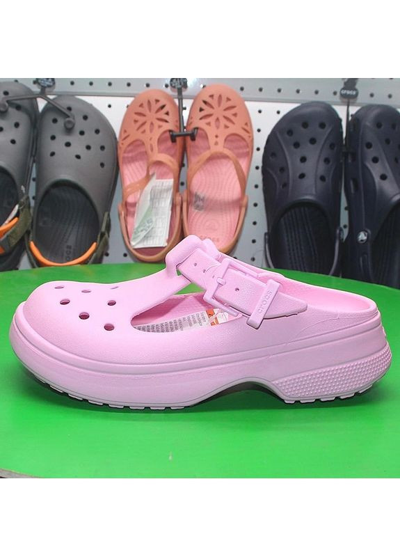 Розовые женские сандалии мэри джейн черные classic mary jane black Crocs