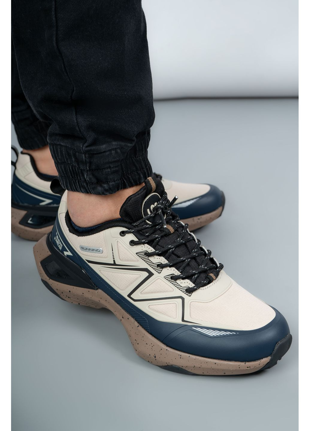 Бежевые кроссовки мужские wuw5993m-beige/navy бежевые 346680 Where Uwear