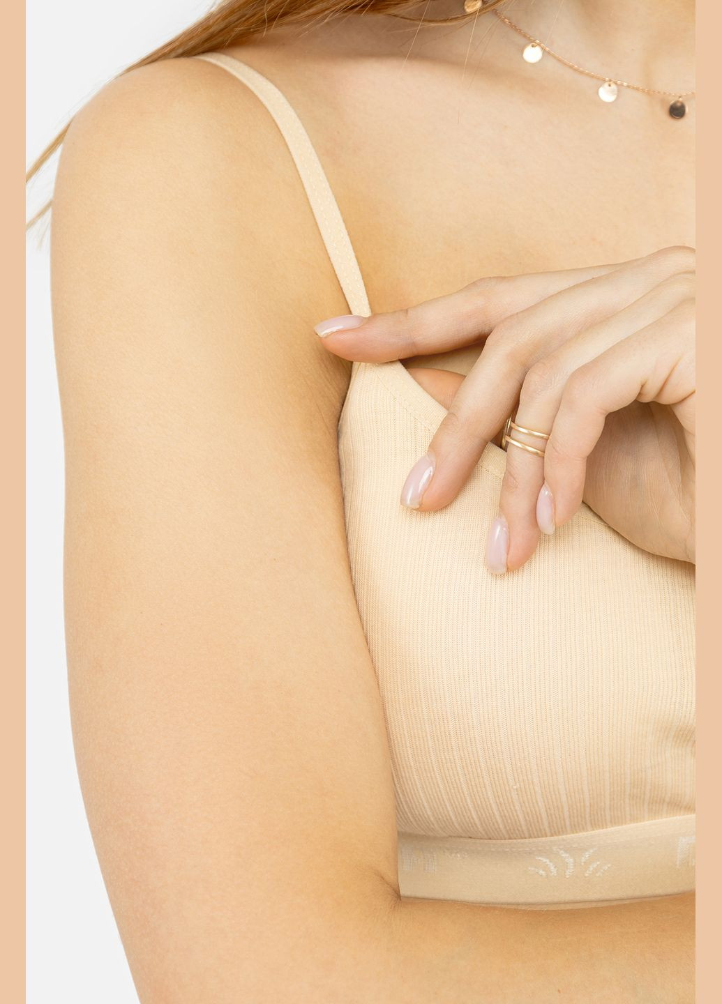 Жіночий топ колір бежевий ЦБ-00245022 Deza (295272903)