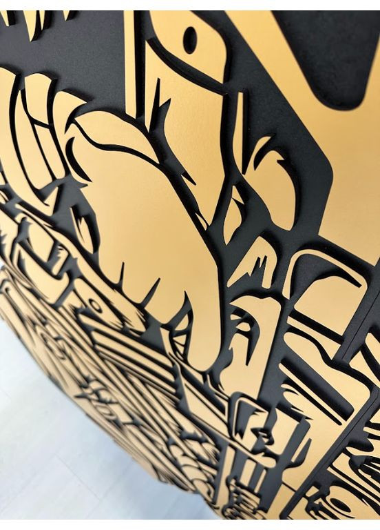 Деревянное панно декор для комнаты. Деревянная картина для подарка Военный 117х170 см Decart (360612573)