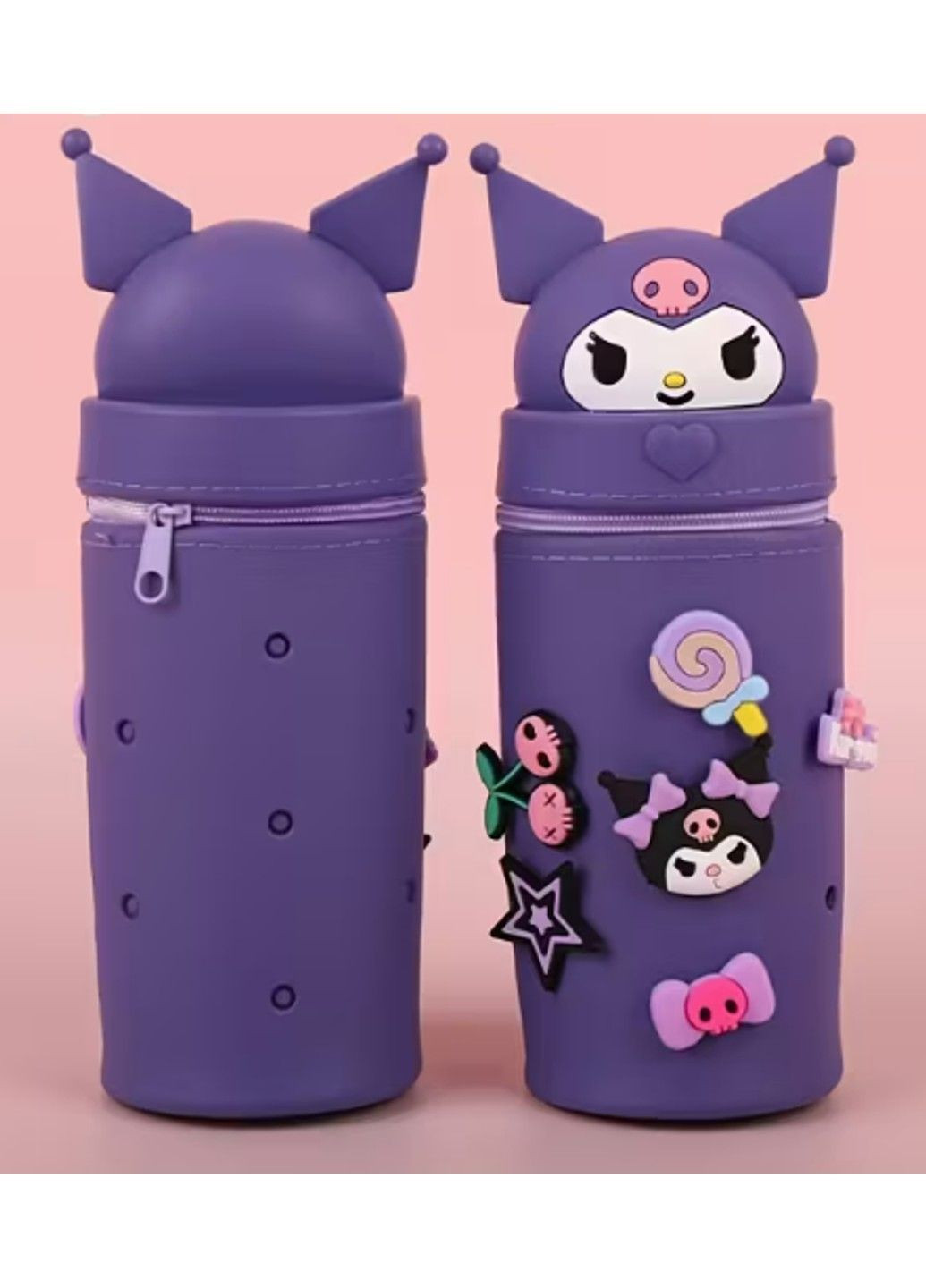 Силиконовый детский школьный пенал косметичка Куроми Kuromi Hello Kitty No Brand (362945971)