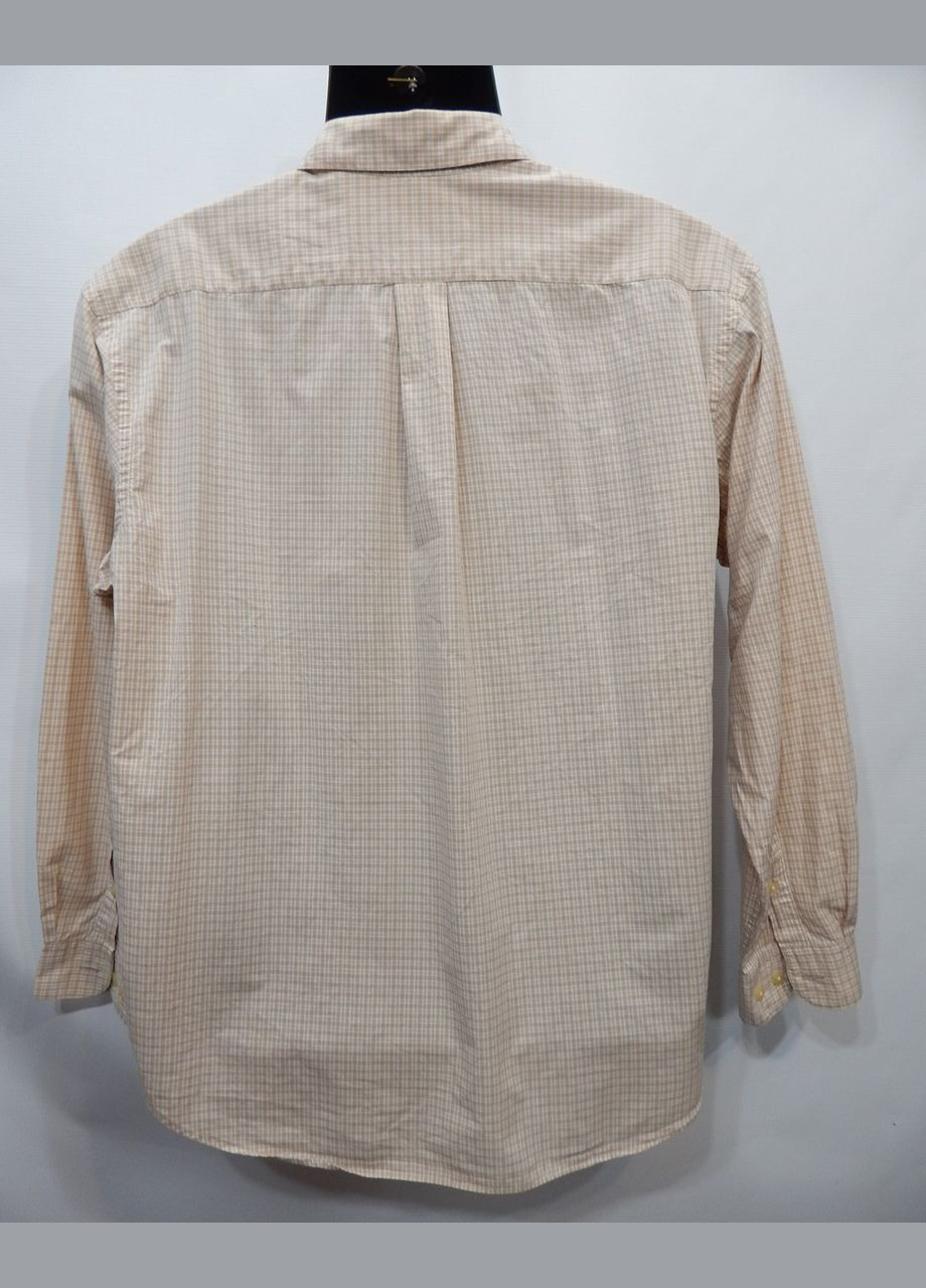 Бежевая кэжуал рубашка в клетку Eddie Bauer