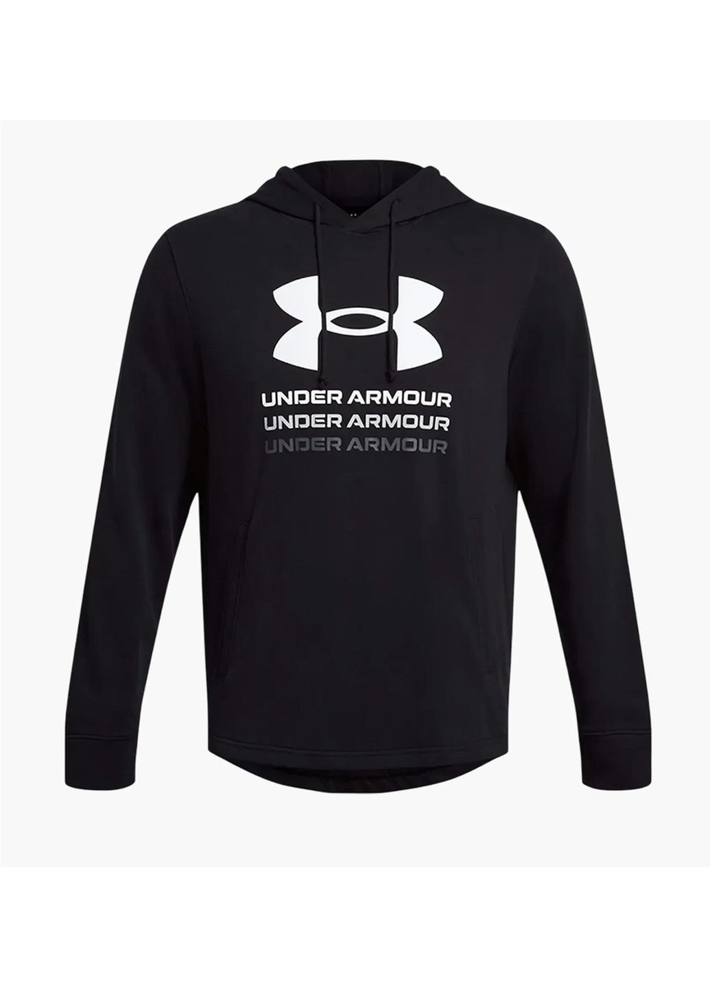 Кофта чоловіча Rival Terry Graphic Black (1386047-001) Under Armour (370780333)